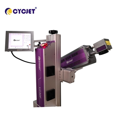 Industrial LC30F Flying Laser Marking Machine High Performance For PVC Pipe