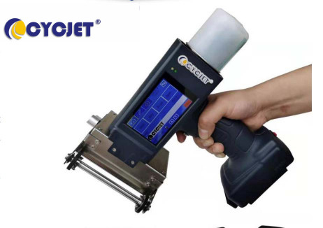 Handheld Large Character Inkjet Printer 60mm Expiry Date Printing Machine