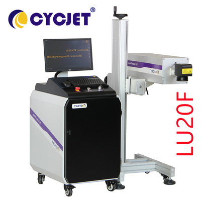 335um 20w Multi - Languages Fly UV Laser Marking Machine For Printing On Acrylic