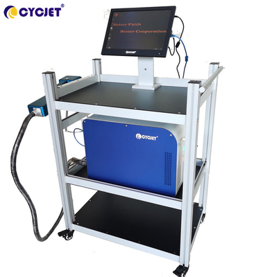 100W Touch Screen Laser Coding And Marking Machine Electronic CYCJET Fiber Laser Engraver